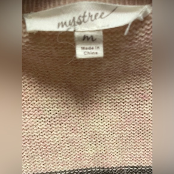 VGUC Mystree Long Multicolor Cardigan w/ Belt (Size: Medium) - Picture 6 of 7